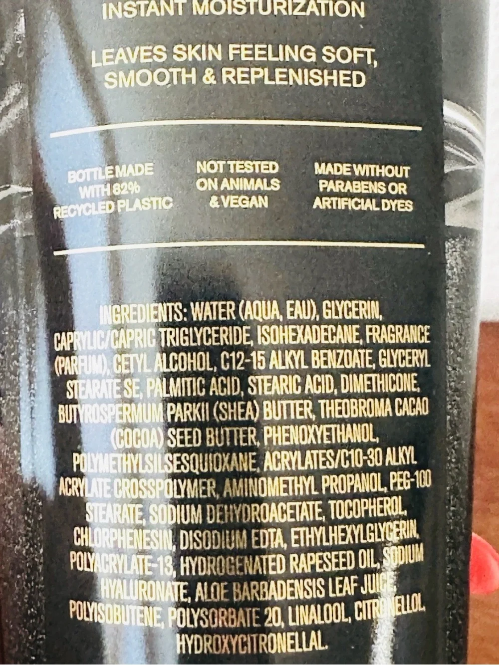 Bath & Body Works Men’s Vanilla Noir Body Cream - Black